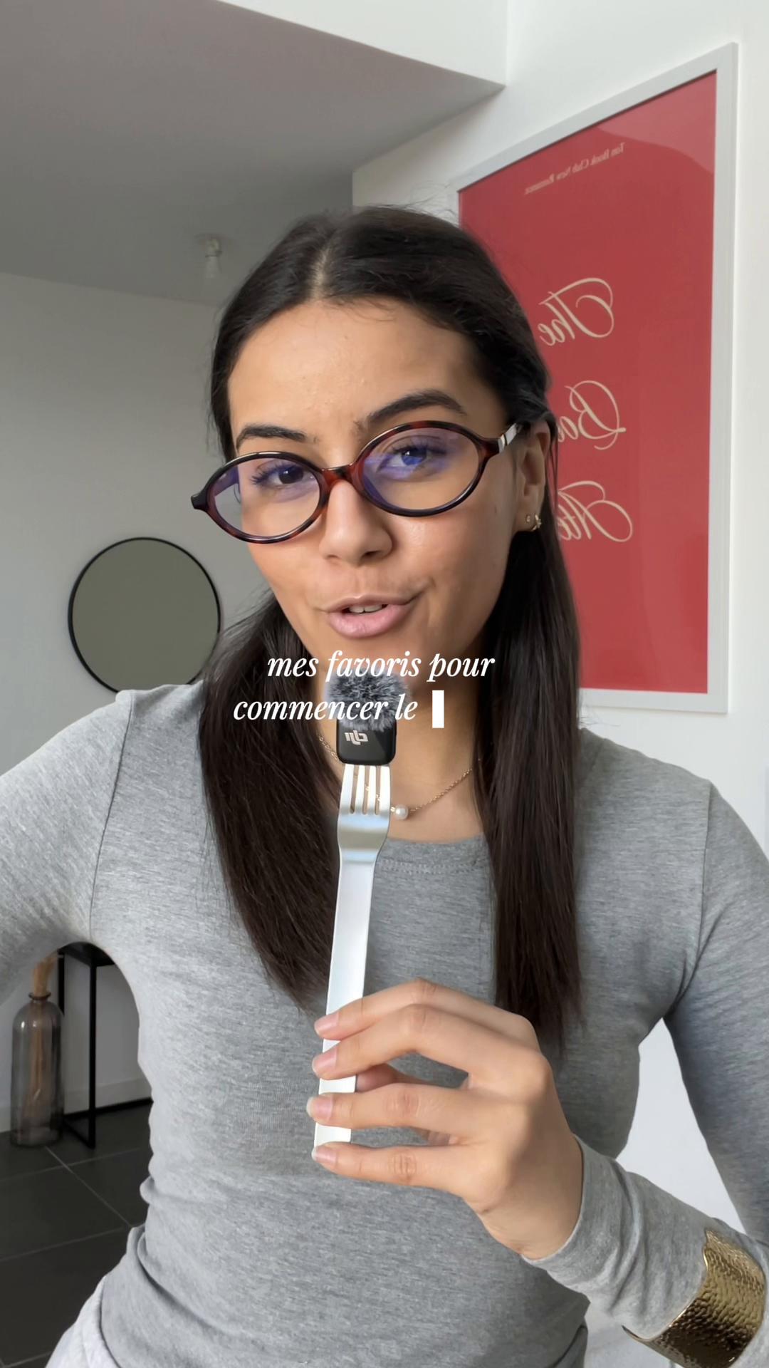 Vidéo UGC de Amel : Favoris skincare et masques du mois, Vidéo TikTok : présentation de produits favoris