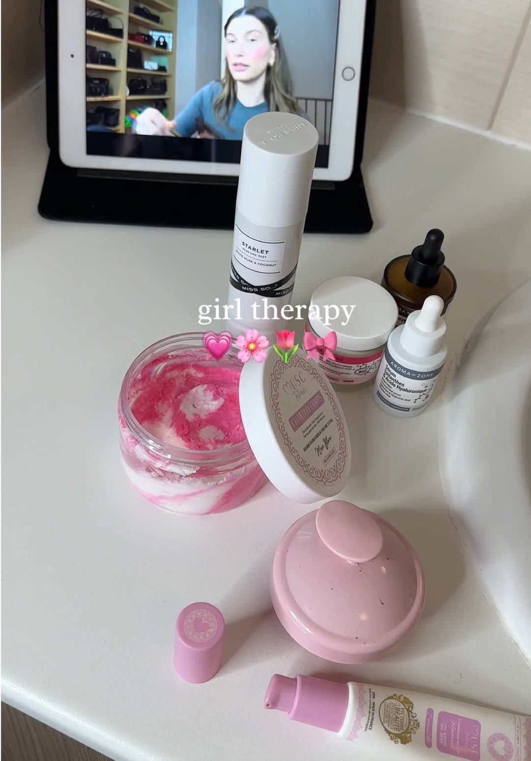 Vidéo UGC de Santana : Routine du soir peau et cheveux, Vidéo TikTok : routine du soir avec produits de soin
