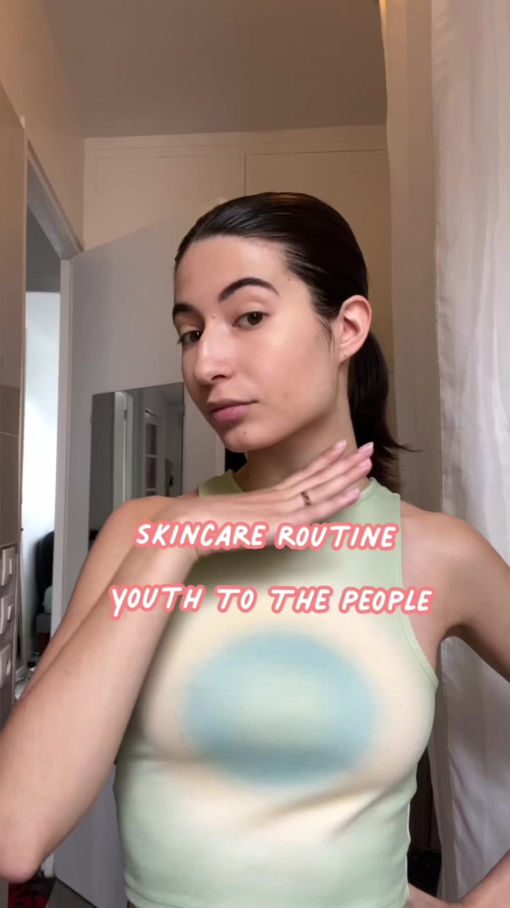 Vidéo UGC de Fleur : Routine soin du visage, Vidéo TikTok : routine skincare en collaboration