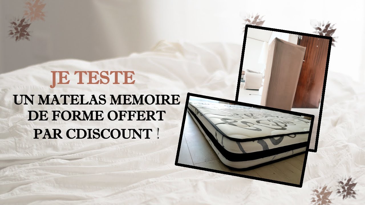 Vidéo UGC de Sabrina : Matelas à mémoire de forme, Vidéo YouTube : déballage et avis sur un matelas