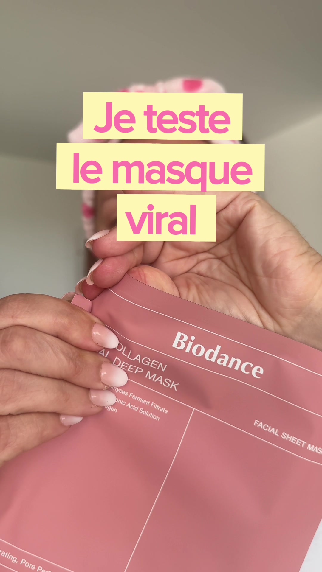 Vidéo UGC de Angélique : Masque au collagène, Vidéo TikTok : test et avis sur un masque pour le visage