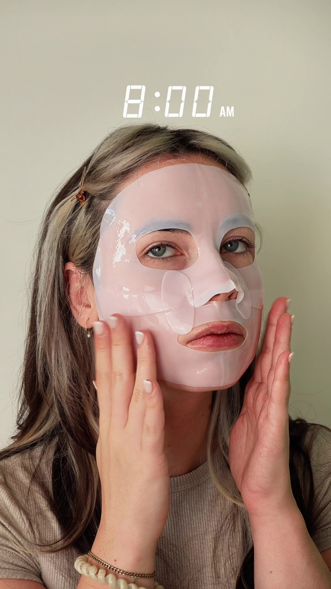 Vidéo UGC de Eva : Soin du visage coréen, Vidéo TikTok : routine avec un soin pour la peau