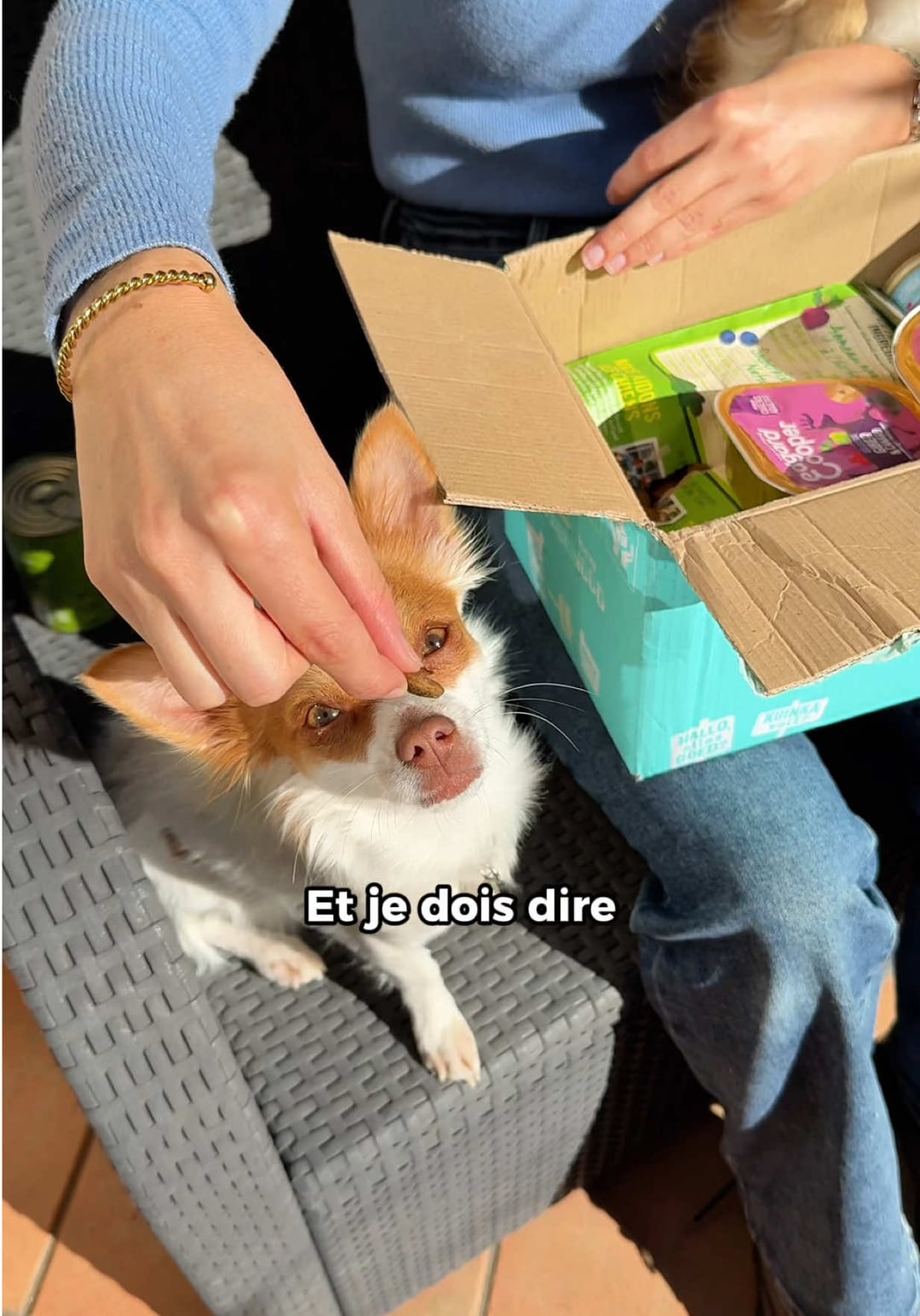 Vidéo UGC de Estelle : Croquettes pour chien, Vidéo TikTok : présentation produit