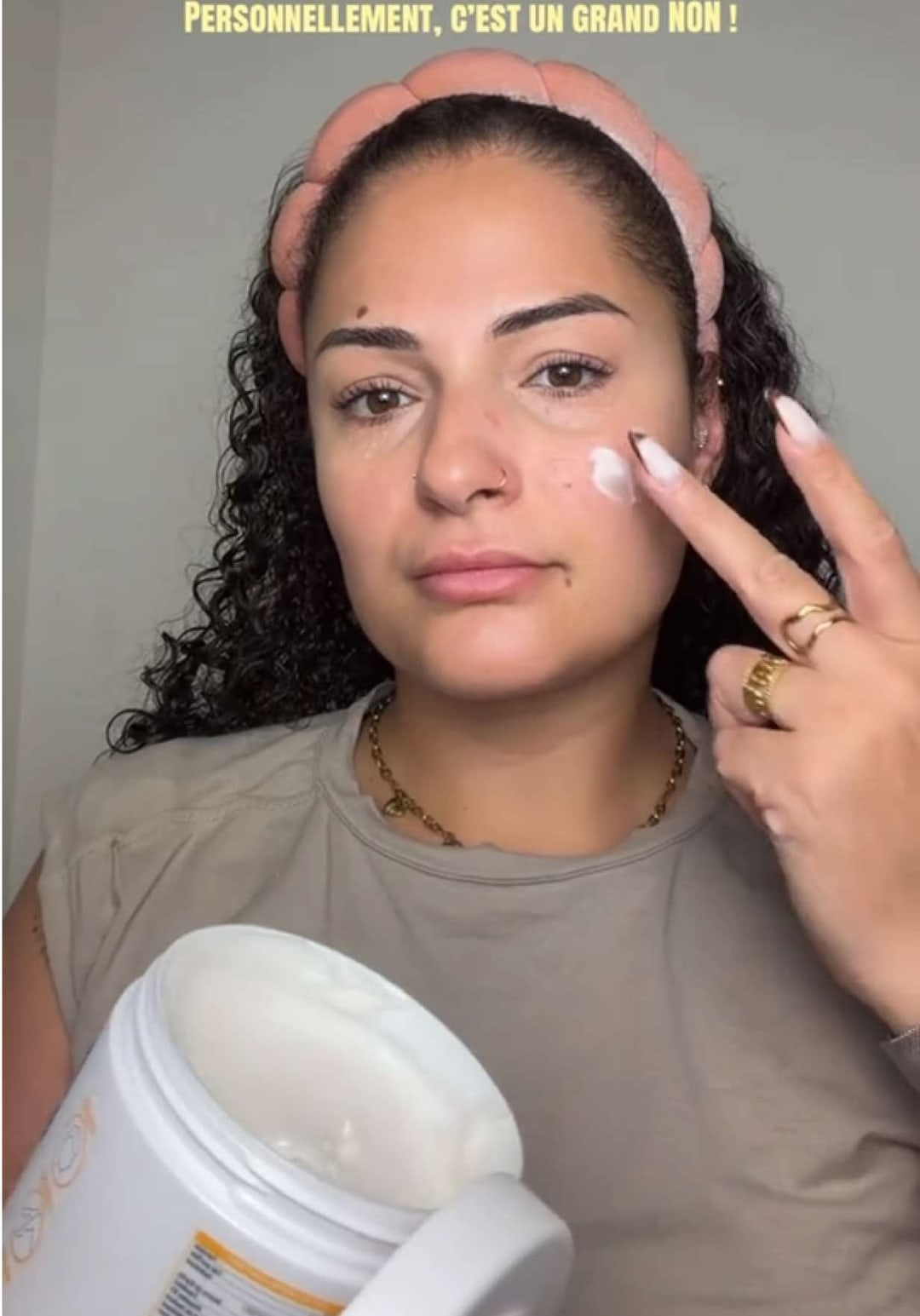 Vidéo UGC de Mélina : Crème pour le visage, Vidéo TikTok : avis sur le rapport qualité prix