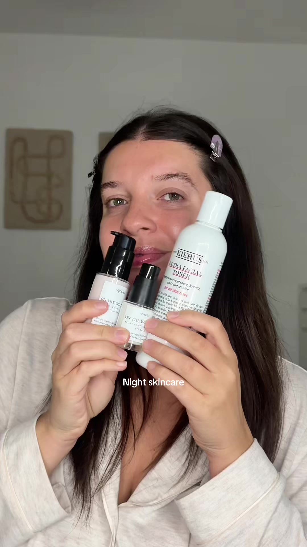 Vidéo UGC de Maëlle : Routine soin du soir, Vidéo TikTok : produits appliqués étape par étape