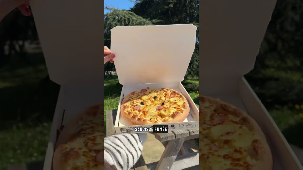 Vidéo UGC de Chloé : Pizza en distributeur, Short YouTube : test d'une pizza achetée en distributeur