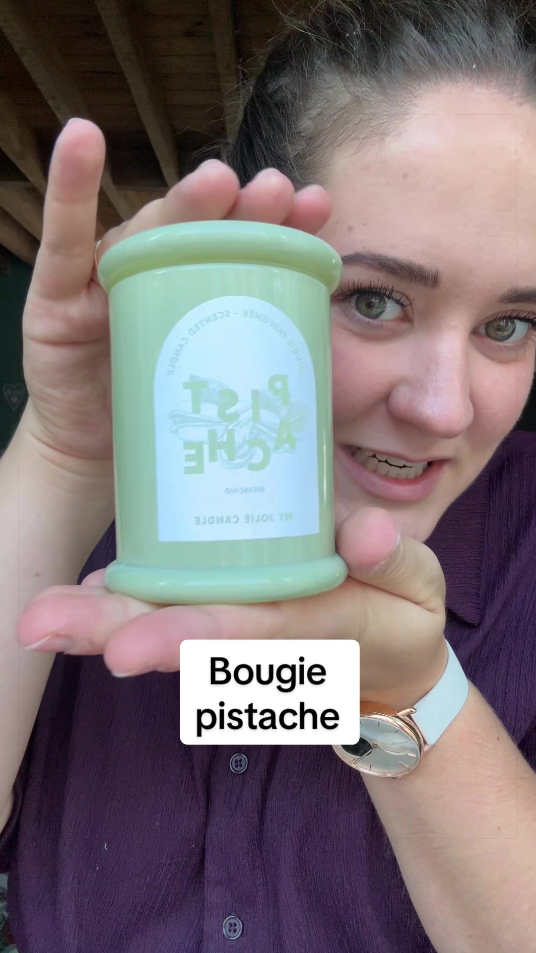 Vidéo UGC de Eloïse : Bougie parfumée, Vidéo TikTok : présentation d'une bougie