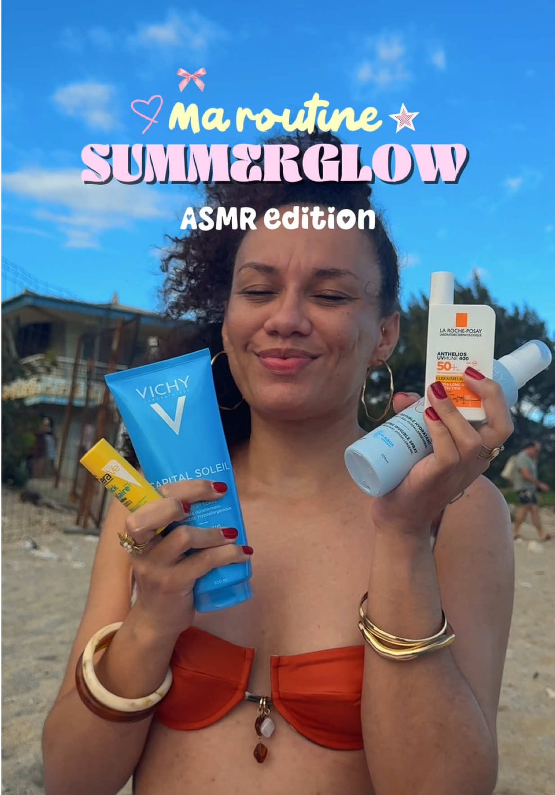 Vidéo UGC de Laura : Protection solaire, Vidéo TikTok : routine en quatre étapes