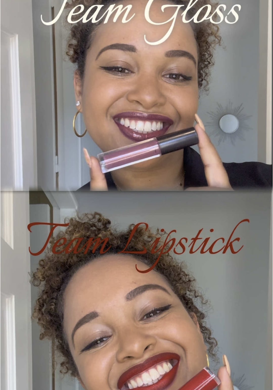 Vidéo UGC de Maëva : Rouge à lèvres et gloss, Vidéo TikTok : essai de maquillage des lèvres