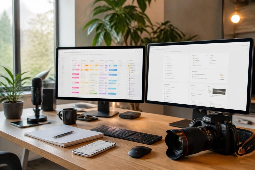 découvrez quel outil entre airtable et notion est le plus adapté pour piloter efficacement votre production de contenu ugc. comparez leurs fonctionnalités et optimisez votre gestion de projet.