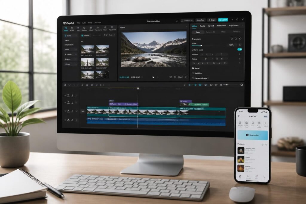 découvrez les nouveautés et les différences entre capcut studio desktop et l'application mobile pour optimiser votre montage vidéo.