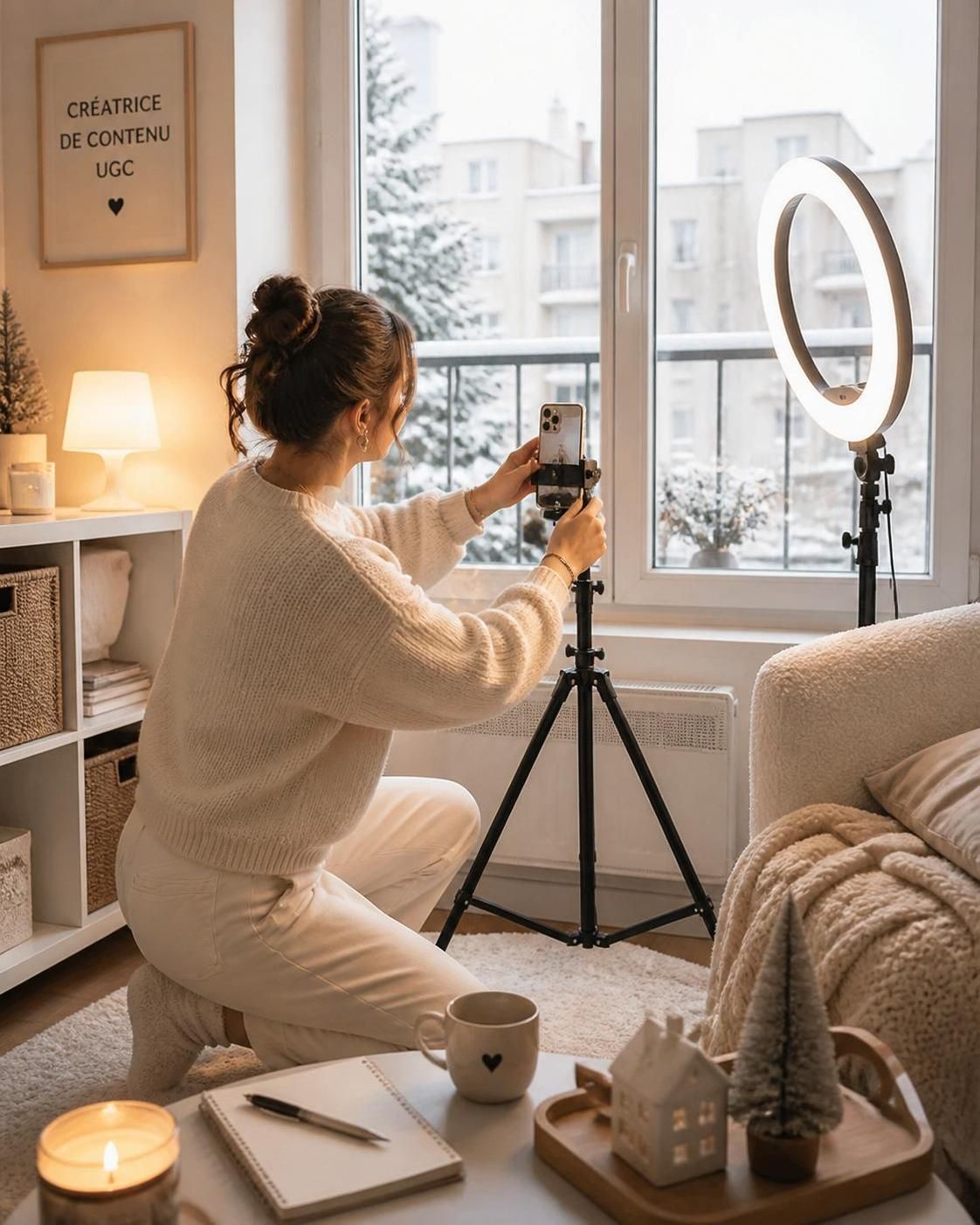 apprends à filmer du contenu ugc en hiver en optimisant ta lumière par temps gris pour des vidéos claires et captivantes.